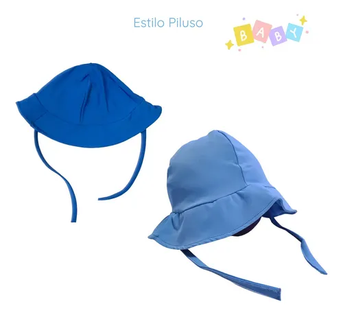 Gorro Bebe Piluso Con Filtro Solar Verano Uv50+ Color Verde Talle 0