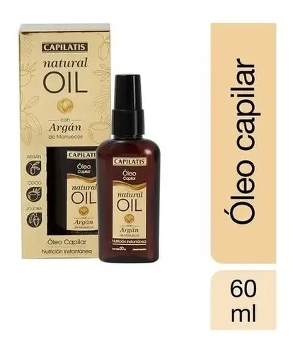 Capilatis Óleo Capilar Natural Oil Con Aceite De Argán 60 Ml