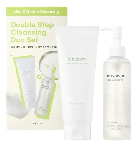 Mixsoon Double Cleansing Duo Set /Set De Doble Limpieza Facial – Pack Aceite + Jabón