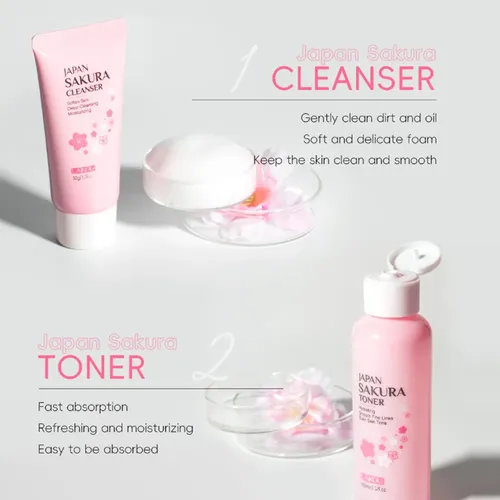 Set 6 Productos Cuidado Facial Japan Sakura Gift