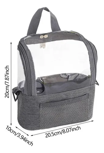 Bag Cosmetics Clear Toiltries Neceser, Bolsa Con Forma De Z