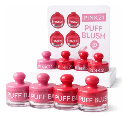 Rubor Puff Blush Rubor Espejo + Esponja – Pink21