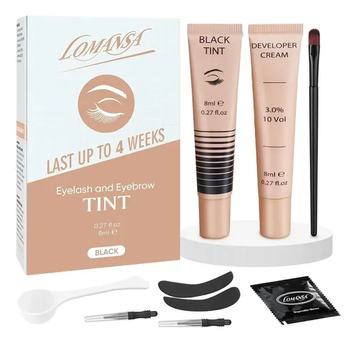 Kit De Tinte Lomansa 8 Ml Para Pestañas Y Cejas