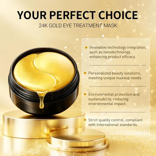 Parches De Oro Para Ojos Ojeras Mascarilla 60 Pares 0739256490180