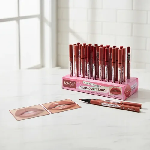 Delineador Liquido P/labios Saniye Maquillaje Larga Duracion