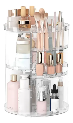 Caja Giratoria Organizadora De Maquillaje Y Cosméticos