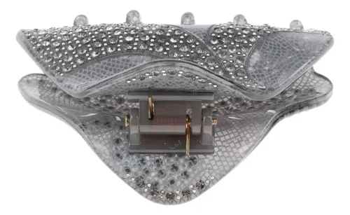 Apretones Del Broche Del Pelo Gris