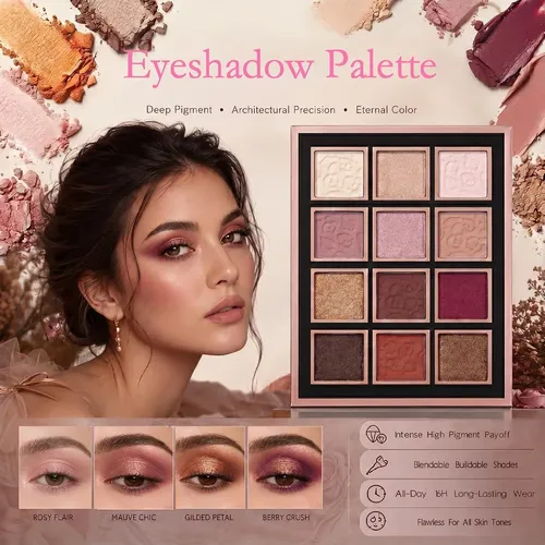 Kit De Maquillaje Todo En Uno Forseekup A – 12 Sombras, 4