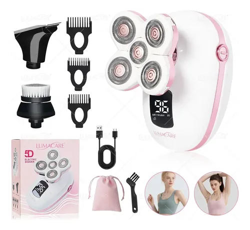 Maquinilla De Afeitar Eléctrica Para Mujer, Rotativa, Recarg