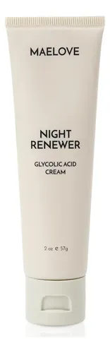 Crema Nocturna Con Ácido Glicólico Maelove 10% Para Piel