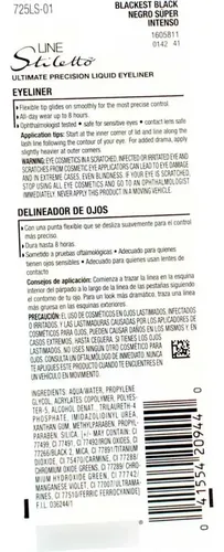 Delineador Líquido Maybelline Line Stiletto Negro Intenso