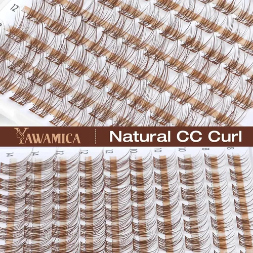 Pestañas En Racimos Yawamica Brown Lash Clusters Velour