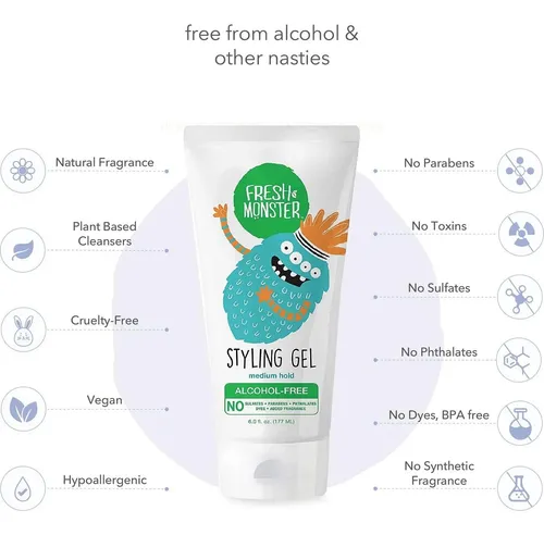 Gel Infantil Natural Fijación Media Fresh Monster