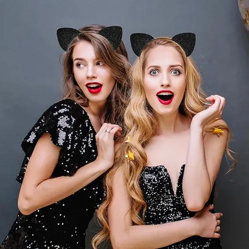 Vincha Orejas Gato Rosa Metálica P/pelo Nathacha Nina