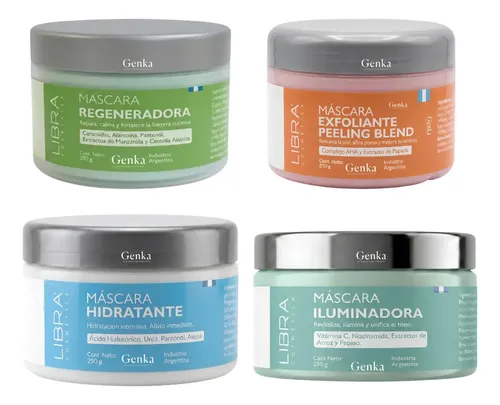 Mascara Hidratante Regeneradora Exfoliante Iluminadora Libra