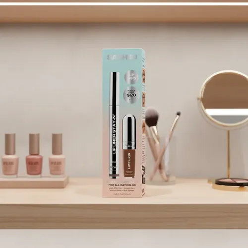 Sacheu Kit Delineador Labial Peel Off Hey-zel Y Nude Gloss