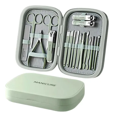 Juego De Cuchillos De Manicura Y Pedicura De Acero Inoxidabl