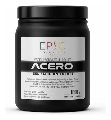 Gel Modelador Acero Azul Fijación Fuerte Epic 1kg