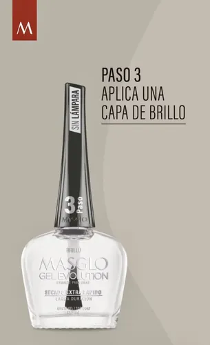 Masglo Esmalte Gel Evolution Todos Los Colores Secado Rapido