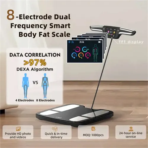 Báscula De Baño Digital Con 8 Electrodos For Medir El Peso