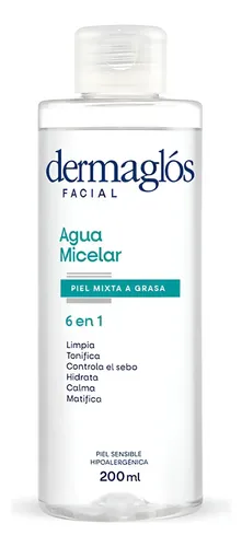 Agua Micelar Dermaglós Piel Mixta A Grasa X 200 Ml