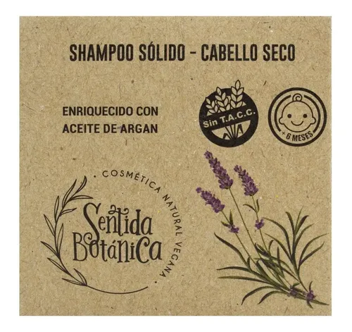 Sentida Botánica Kit X3 Shampoo Solido Cabello Seco Vegano