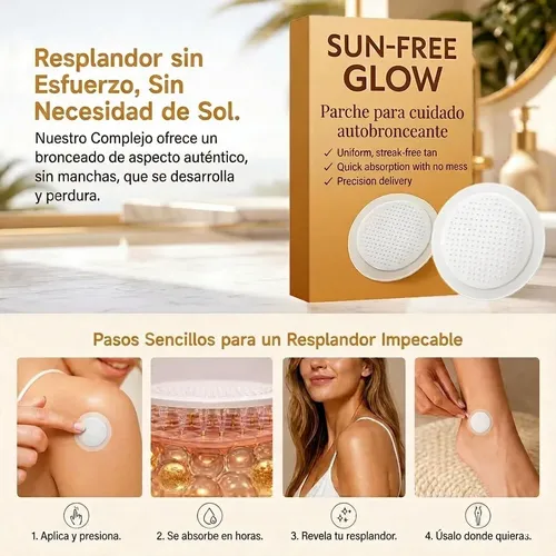 Parches Autobronceadores Sin Sol 21 Piezas Rostro Y Cuerpo