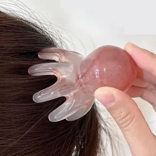 8pcs Set Herramientas Gua Sha Facial Masaje Cabeza Pulpo