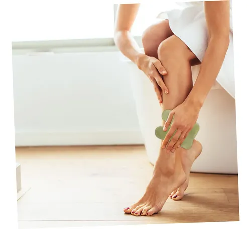 2 Piezas Tablero De Gua Sha De Jade Natural Herramienta De