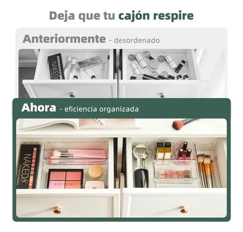 Organizador De Cajones Joyas Maquillaje 16 Pzas De Plástico