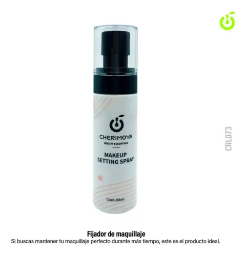 Cherimoya Setting Spray Fijador De Maquillaje Profesional