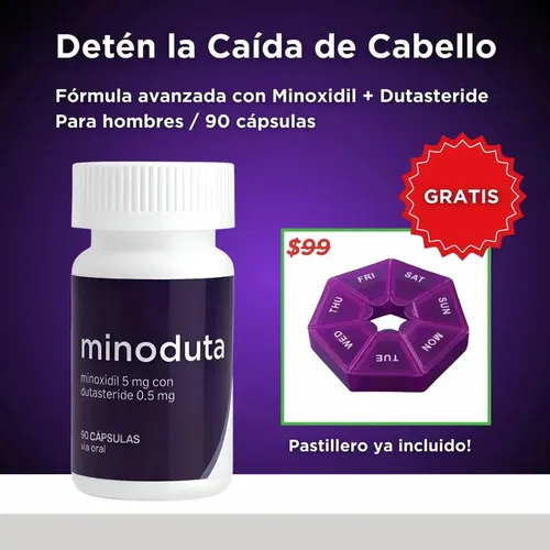 Bjph Fórmula Capilar Minoxidil 5 Mg Y Dutasteride 0.5 Mg 90