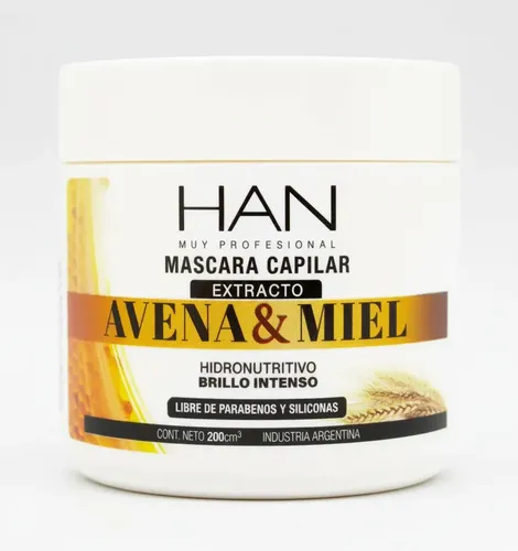 Mascarilla Rulos Han Avena Y Miel Nutrición Apta Curly 200gr