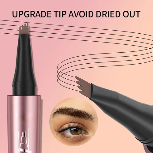 Lápiz Microblading Cejas Impermeable Marrón Oscuro
