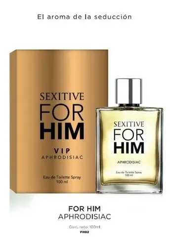 Perfume Eau De Toilette Sexitive For Him Vip Afrodisiaco 100ml Hombre