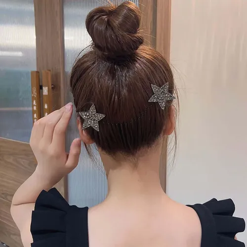 4 Herramienta De Peinado De Diamantes De Imitación Negro