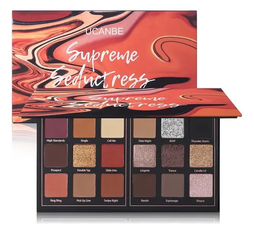 Paleta Sombras Ojos Ucanbe Pro 18 Colores Mate Y Brillo