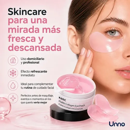 Parches Para Ojos Koec Pdrn Colágeno Hidrogel Anti Ojera X60