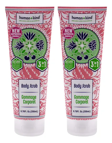 Exfoliante Corporal Human+kind, Unisex, 190 Ml, Paquete De 2