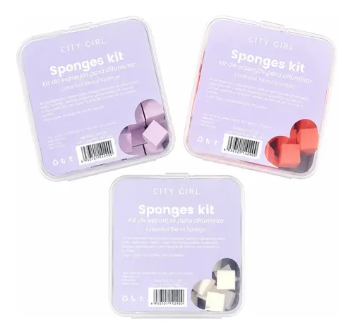 Set De Esponjas De Maquillaje City Girl Esponja