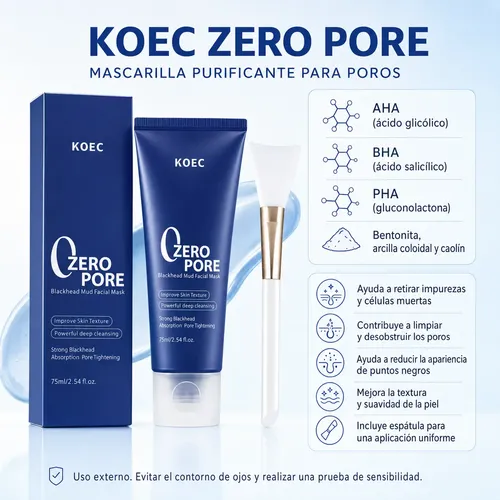 Mascarilla Facial Zero Pore Limpiadora Punto Negro 75ml