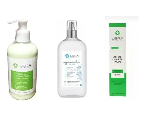 Kit Gel Mixto- Emulsion Limpieza- Agua Micelar 250 Ml Libra