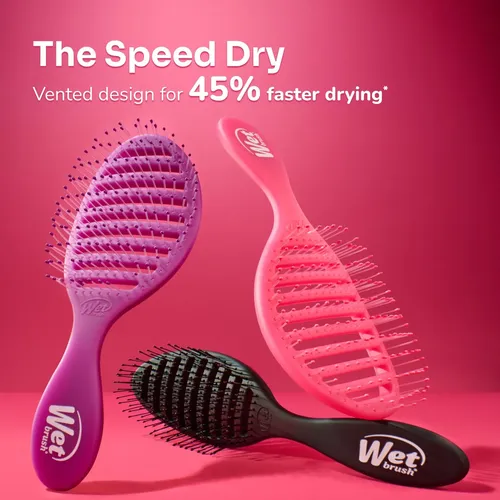 Cepillo Para Cabello Wet Brush Speed Dry Rosa Con Diseño Ven