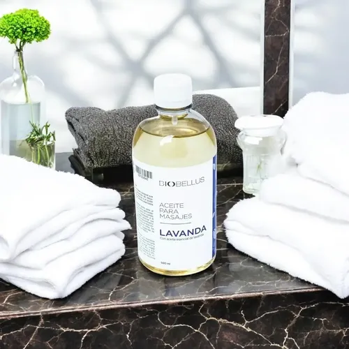 Aceite Corporal Para Masajes Biobellus Lavanda Pote 500 Ml