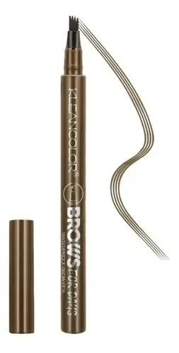 Lápiz De Cejas Pelo A Pelo Brows For Days De Kleancolors Color Medium Brown