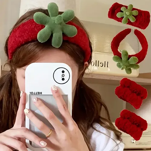 Kit De Diademas A Juego Con Estampado De Frutos Rojos Para E