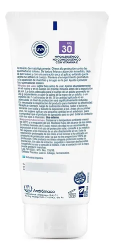 Dermaglós Protector Solar Fps 30 Crema Efecto Seco Corporal