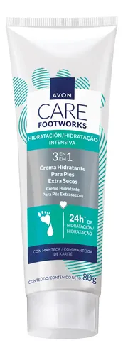Crema Hidratante Intensiva Para Los Pies Foot Works De Avon.