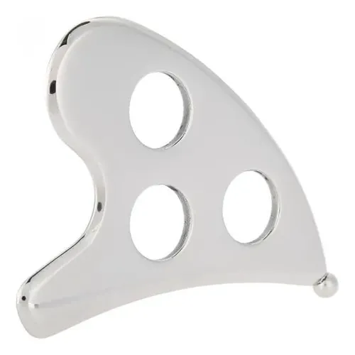 Tabla Gua Sha Acero Inox Masaje Facial Y Corporal