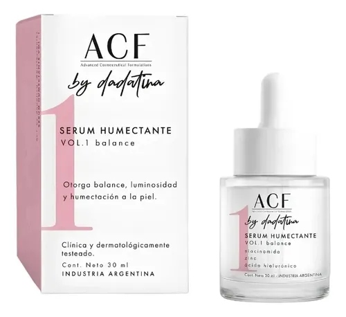 Dadatina Serum 1 Acf Humectante Antiacne Rosacea Hidratante